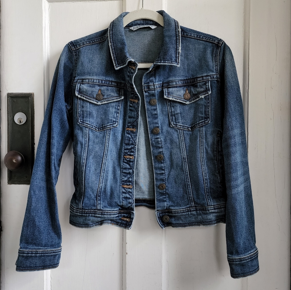 Zara Basic Z1975 Denim Jacket, Sz S